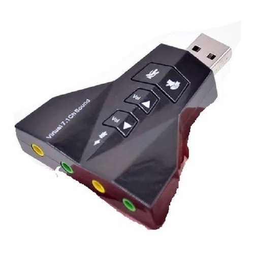 Placa De Som Audio Usb Externa 7.1 Adaptador 3d Pc Notebook