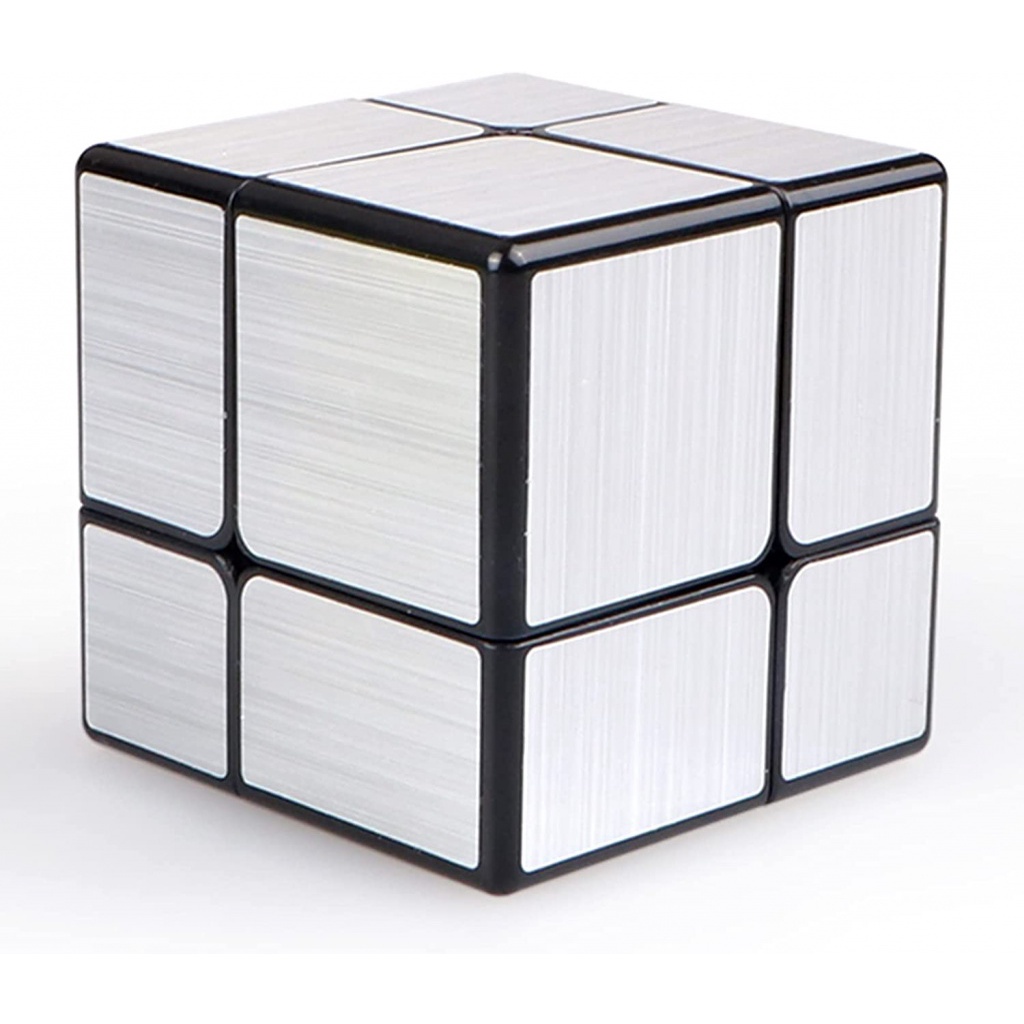 Cubo de espelho Qiyi 2x2x2, cubo mágico, blocos de espelho de prata, blocos de espelho de cubo de velocidade, formas diferentes, quebra-cabeça, cubo de prata durável