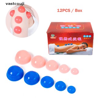 Vastcouji 12Pcs Terapia Profissional De Copos De Silicone Conjuntos Massagem A Vácuo Jarro br