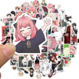 [Adesivos Grandes] Autocolantes De 50pcs Cartoon Spy X Family Anime Stickers Para Scrapbook Guitarra Moto Bagagem Portátil Grafite À Prova D