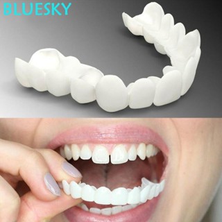 2 Pcs Estojo De Silicone Com Encaixe Para Dentes Falsos/Folheados/Dentaduras