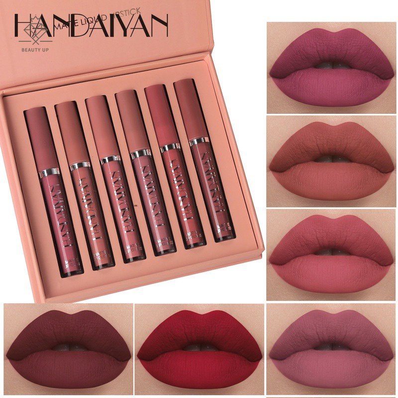 HANDAIYAN Batom Fosco/Brilho Labial em Oferta na Shopee