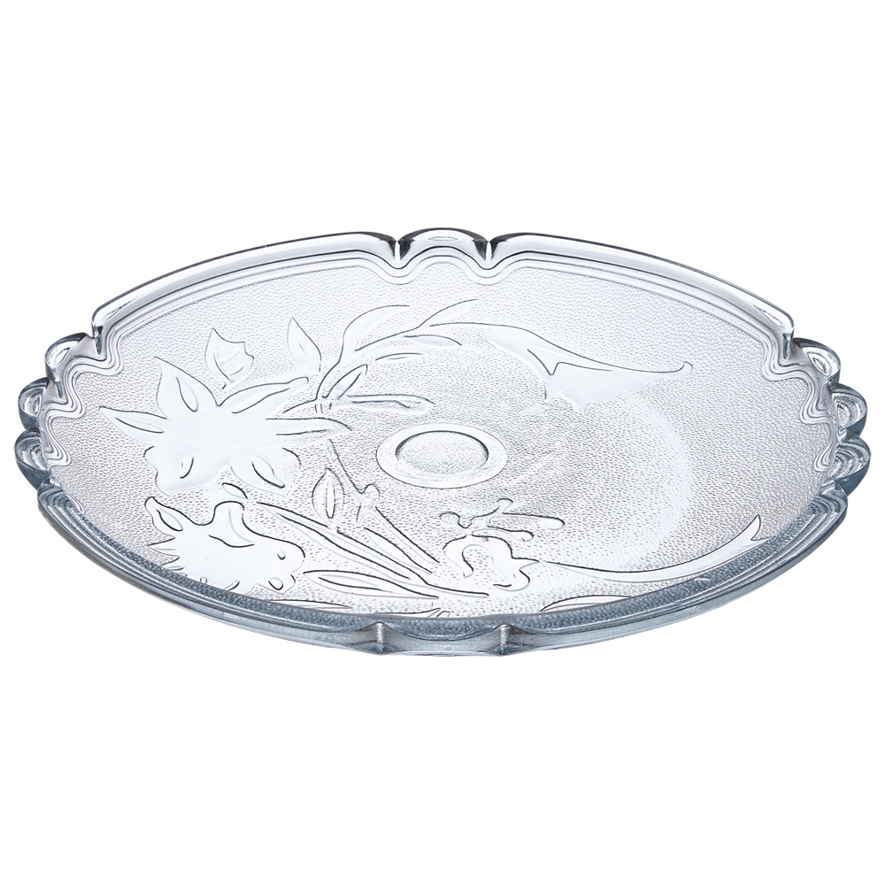 Prato Para Bolo De Vidro Lírio 32cm Vitazza em Oferta na Shopee