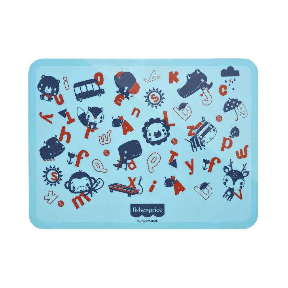 Lugar Americano de Silicone Estampado Yummy! Azul Fisher-Price - BB1195 - Home & Living
