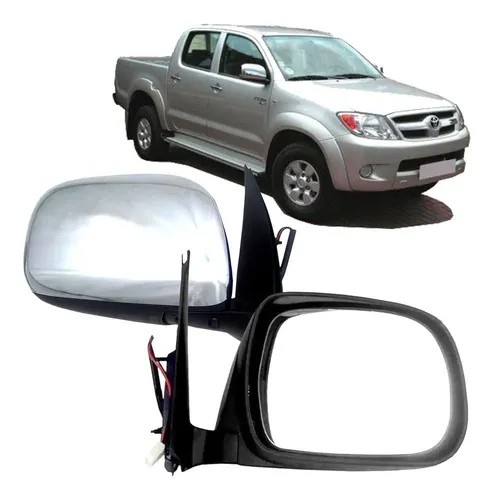 Retrovisor Hilux Cromado Eletrico 05 06 07 08 2009 2010 2011