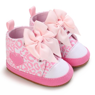 Sapatos De Bebê Para Menina Higt-top Bowknot Princesa Meninas Tênis De Fundo Macio Toddler