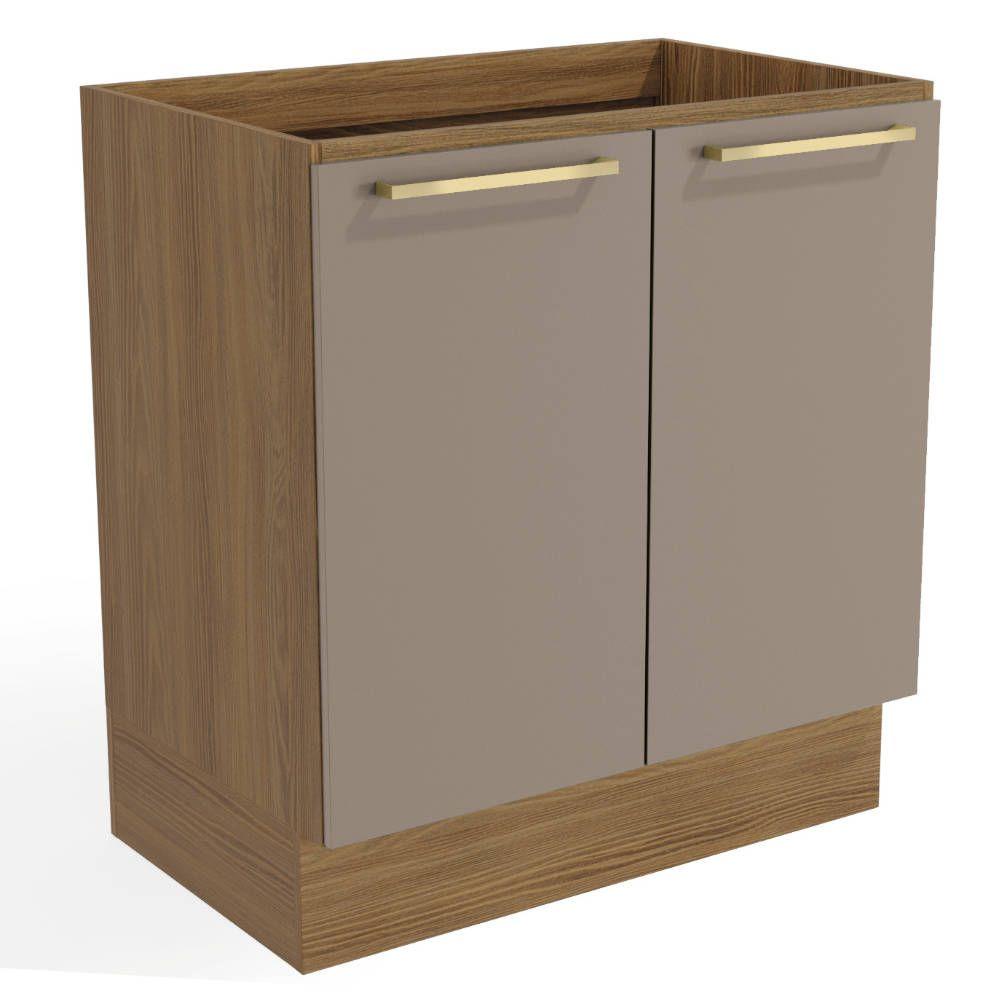 Balcão com Tampo Kappesberg Botanic 2 Portas 88x80x52cm em Oferta na Shopee