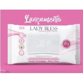 Kit com 2 Toalha Demaquilante 25 Unidades - Lady Bless