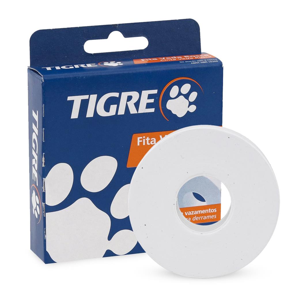Fita Teflon Veda Rosca 18x50m Tigre em Oferta na Shopee