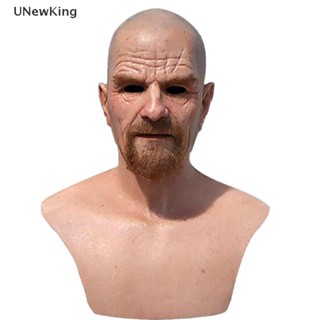 UNewKing Quebrando O Professor Mau Sr . Máscara De Látex Branca Realista De Halloween Cosplay Props br