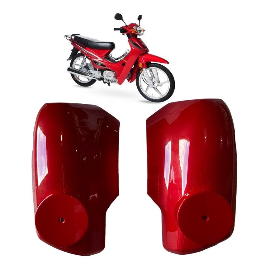 Carcaca Phoenix Shineray Cobertura Garfo Paralama Carenagem Aba Lateral Paralama Dianteiro Vermelho Xy50q Gold Fenix