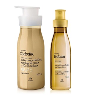 Macadâmia Kit Hidratante Corporal 400ml + Body Splash 200ml Tododia Natura