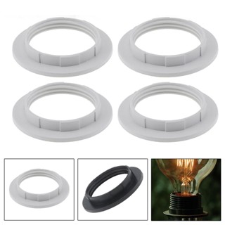 4pcs E26/E27 Anéis De Colarinho De Sombra Da Lâmpada Roscados Base Do Candelabro Substituição Soquete De Trava Retentor
