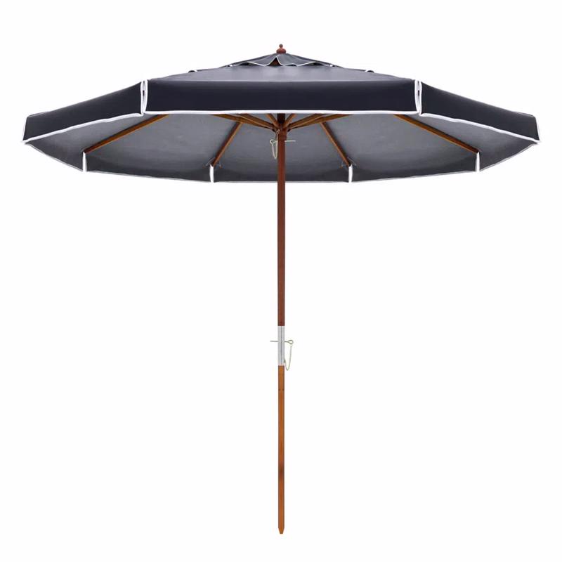 Ombrellone 3M Preto Bagum Haste em Madeira 300807 Bel - Sports & Outdoors