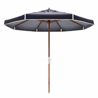 Ombrellone 3M Preto Bagum Haste em Madeira 300807 Bel