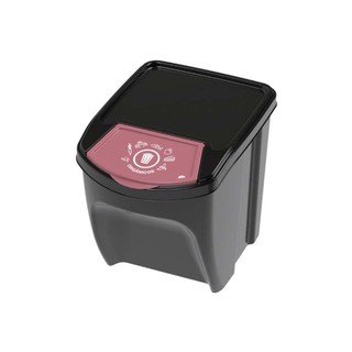 Lixeira Empilhável Seletiva 20 L Orgânico Preta Plasútil em Oferta na Shopee