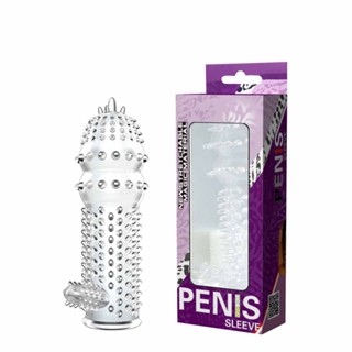 Capa Peniana Transparente com Cerdas Massageadoras - Penis Sleeve