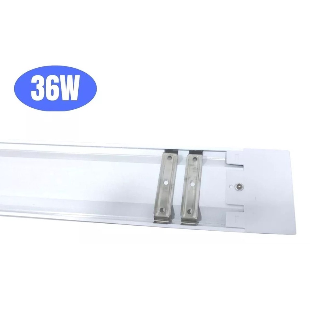 Detalhes do Luminária Led Linear Slim 36w Lampada 1,2m Calha 6500k