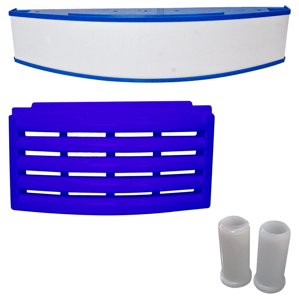 GRADE VENEZIANA,TESTEIRA COMPLETA E BUCHA METALFRIO AZUL