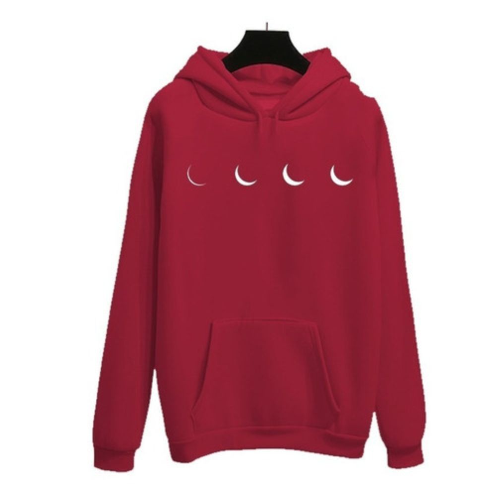 Blusa Moletom Feminino Masculino Com Capuz Fases da Lua