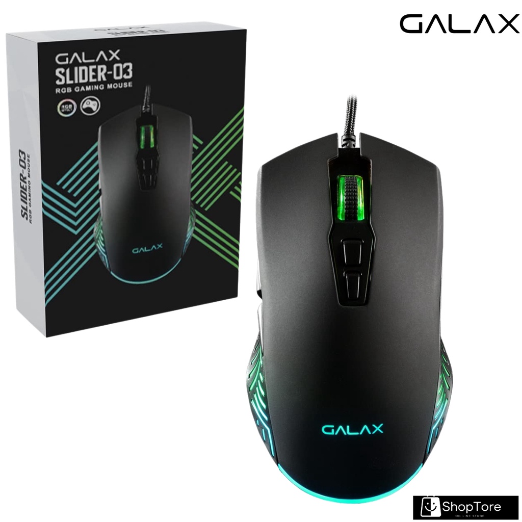 Galax Slider 03 7200dpi RGB 7 Teclas Macro Programáveis ​​Mouse Jogos