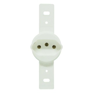 Tomada Redonda De Embutir 2P+T 20A 250V Branco Sem Placa Weg