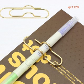 Qxx1128 5Pcs Clipes Metálicos Para Caneta Multifuncionais Porta-Marcadores Notebooks Clip De Papel Ferramenta De Papelaria
