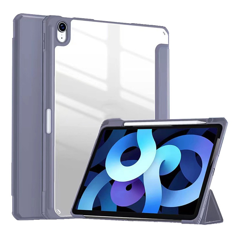 Estojo Inteligente Para iPad Mini 6 Pro 11 9a Geração 10,2 2018 9,7 5a 6a Ar 4 5 10,9 10a Capa Transparente De Silicone Em Couro PU