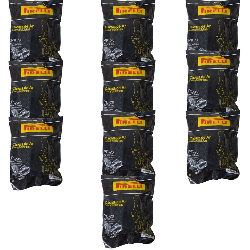 10 Camara De Ar Aro 26 PE-26 Bike Bico Grosso Balão Camera Bicicleta Bike MTB Moutain Bike 1.50 1.75 2.00 Largura Pirelli Borracha Válvula Schrader Valvula Americana Bico Grosso 33mm 3,3cm Fixa Grande 26 X 1.75 26 X 1.90 Atacadão Bicicletaria Combo Jante