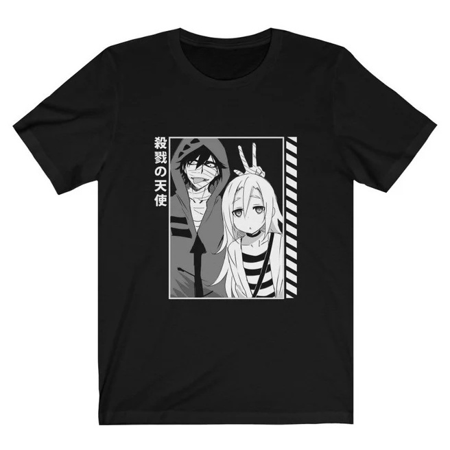Camiseta Basica Camisa Angels Of Death Isaac Foster  Satsuriku No Tenshi Anime Japanese  Malha Premium