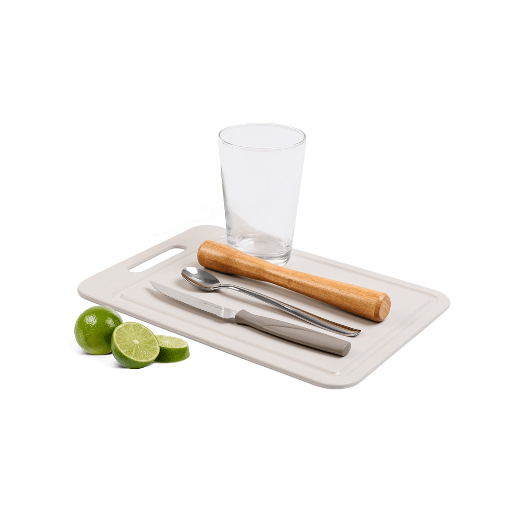 Kit Caipirinha 5 peças Copo 350ml Brinox - -Acessório de Bar - Carnaval - Home & Living