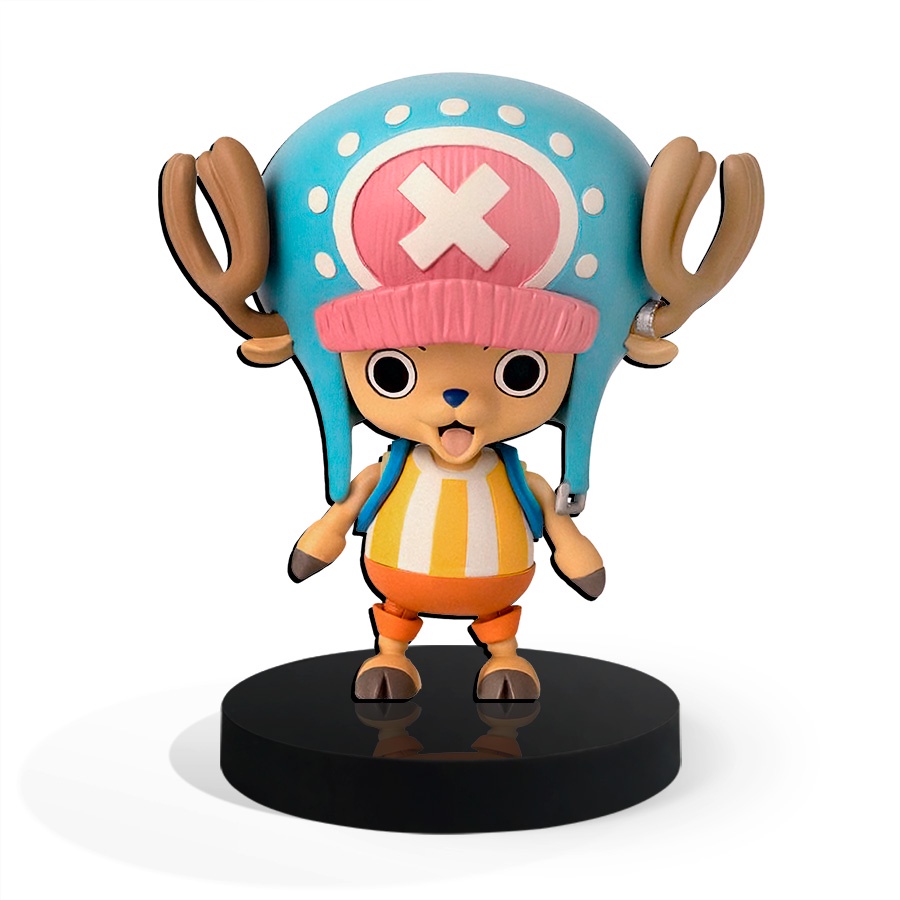 Totem Pequeno Boneco One Piece-Tony Tony Chopper 7cm + Base em Oferta na Shopee