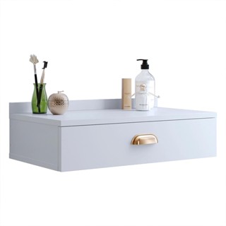 Penteadeira Suspensa Pequena Gloss 1 Gaveta Puxador Concha Para Quarto e Camarim - Lojas RPM em Oferta na Shopee
