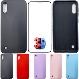 Kit Pelicula 3D + Capa Silicone Veludo Compativel A10 A105M
