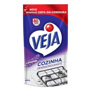 Limpador Desengordurante Veja Cozinha Lavanda Refil 400ml
