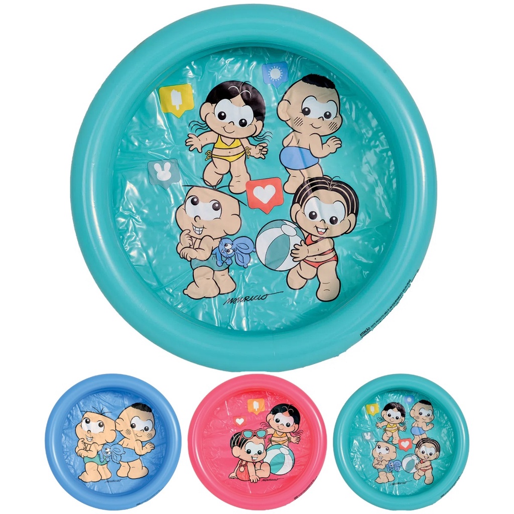 Piscina Inflavel Banheira Infantil Turma Da Monica Baby 61cm
