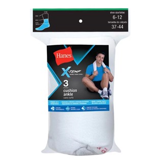 Kit Com 3 Pares Meias Hanes Masculina Cano Médio Algodão Hanes