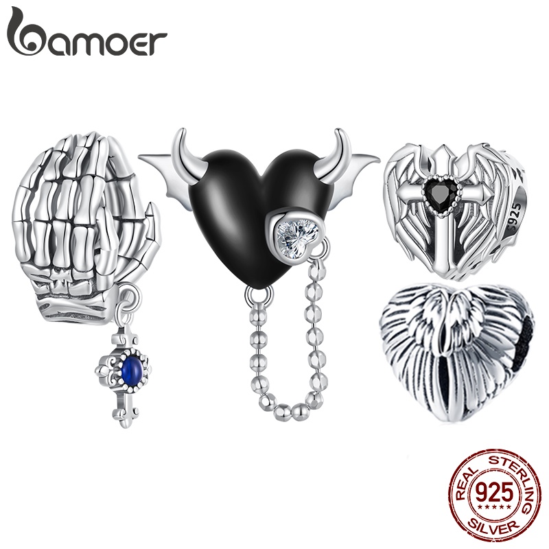 Bamoer Silver 925 Guardian Série Simples Beads Acessórios De Moda Para Presentes Femininos SCC2495 em Oferta na Shopee