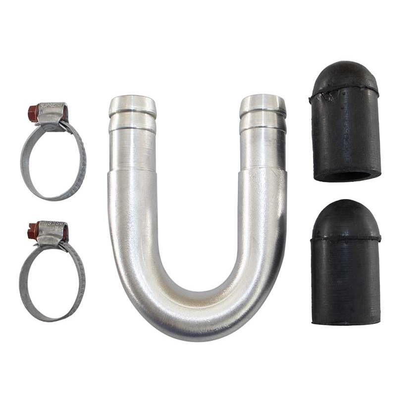 Tubo U Adaptador Isolar Ar Quente 19mm + 2 Tampao e Abraçadeiras Kit Universal