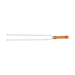 Espeto de Alumínio Duplo Para Churrasco 90cm 3255 Mor