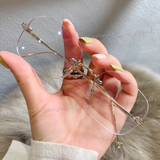 Óculos Transparentes Sem Aro Quadrado anti-Azul Da Moda Masculina E Feminina
