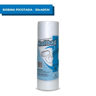 Bobina Picotada Saco Plástico 30x40 C/ 500 Roll Bag Saquinho de freezer congelador Frutas Alimentos em Oferta na Shopee