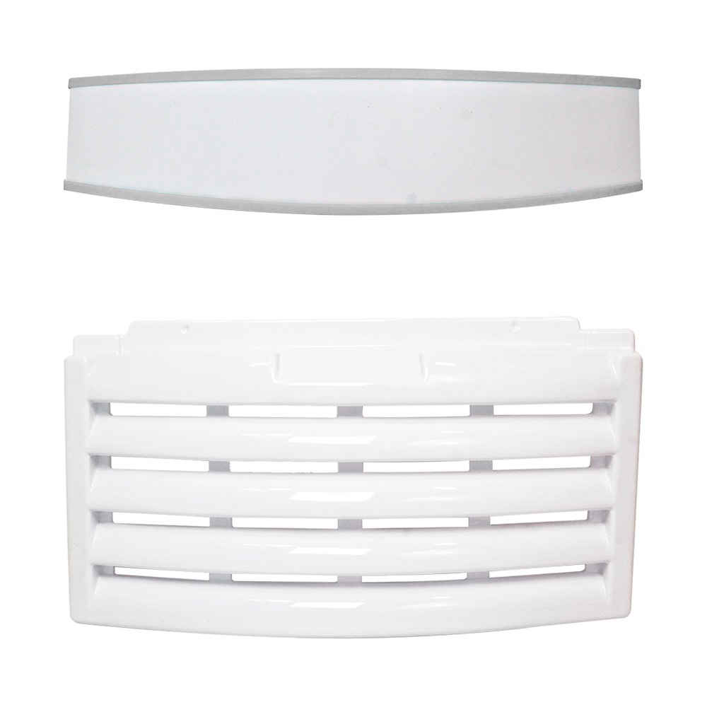GRADE SAIA VENEZIANA METALFRIO E TESTEIRA COMPLETA - BRANCO