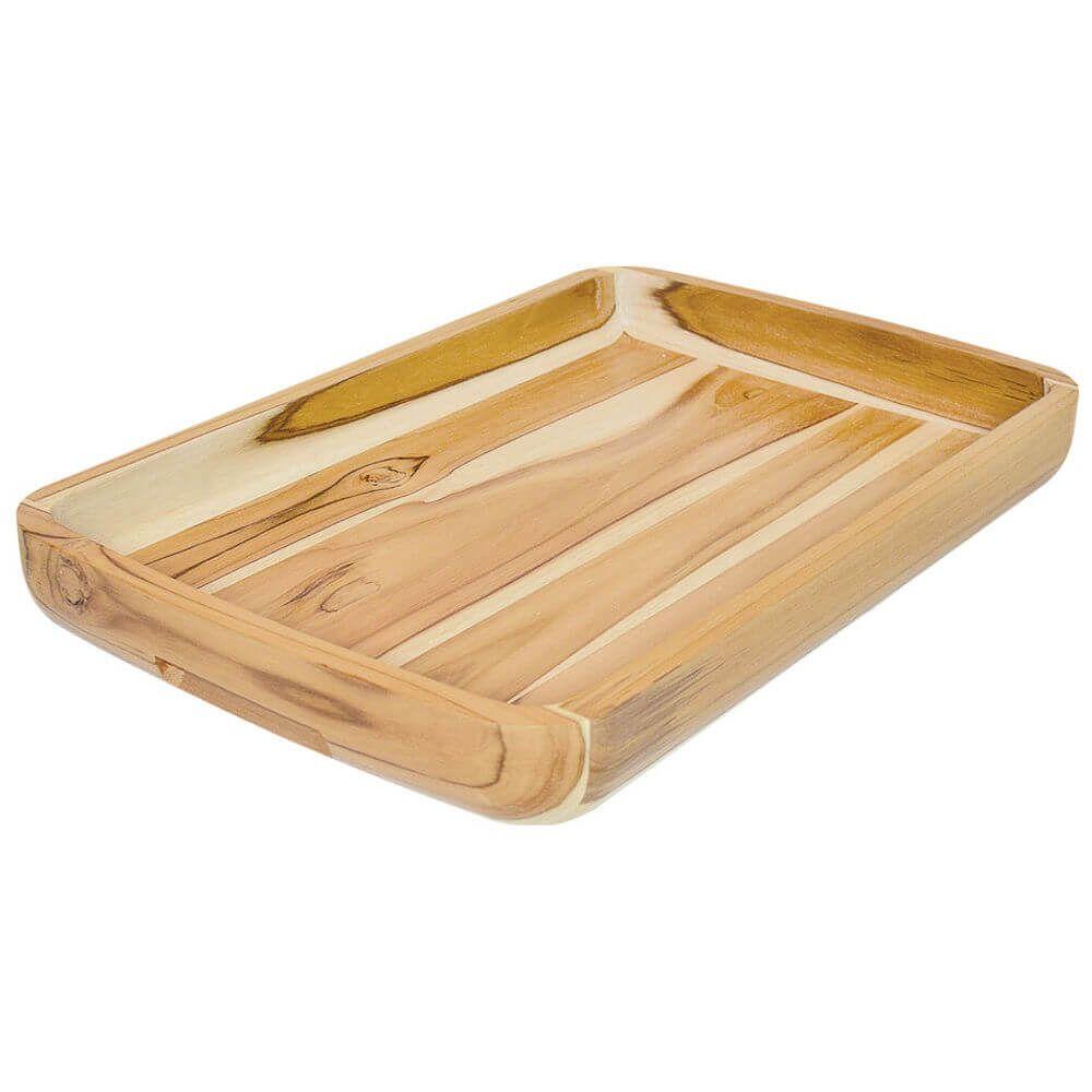 Gamela Stolf 866 Teca Retangular 47,5X31,5CM - Home & Living