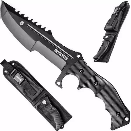 Faca Black Falcon Invictus Bainha em Nylon 1680D