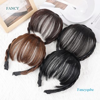 FANCY Wig Bangs Hairband Fake Hair Headband Fringe Extension Women Clipes Para Extensões De Cabelo Acessórios