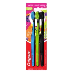 Escova Dental Colgate Ultra Soft com 3 unidades