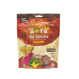 Petisco Pet para Cachorro Biscoito Hora Do Lanche Beterraba Carne e Brócolis Brincalhão…