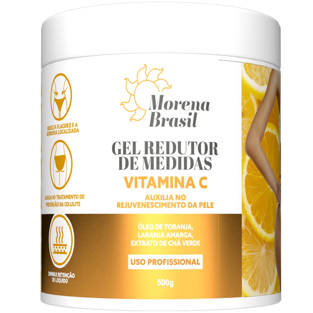 Gel Redutor de Medidas Corporal Laranja Amarga Morena Brasil