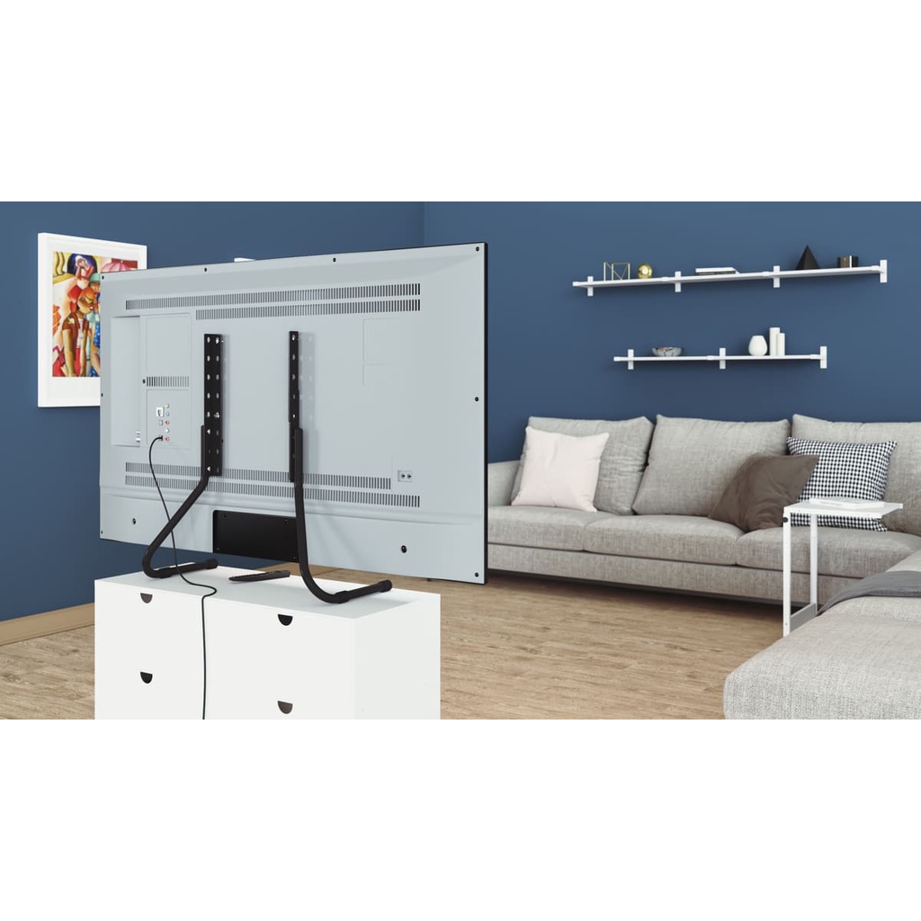 Stand 200 Base para tv com ajuste de altura - suporte de mesal para tv ate 75 pol Base Pé Para Tv De Mesa 32 A 75 Universal Samsung LG Sony